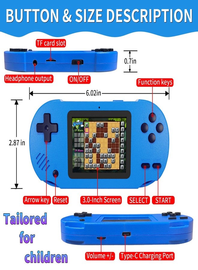 Damcoola Handheld Game for Kids-This Features a 3.0-inch Screen and Comes preloaded with 300 Classic Games. A Fun Toy for Both Kids and Adults! Perfect as a Birthday Gift for Children - Image 4